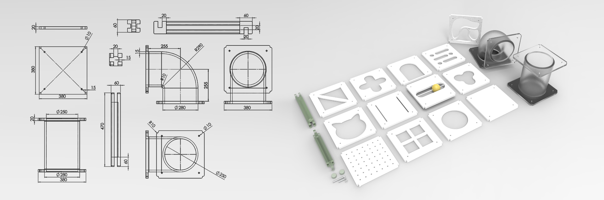 Parts and dimensions
