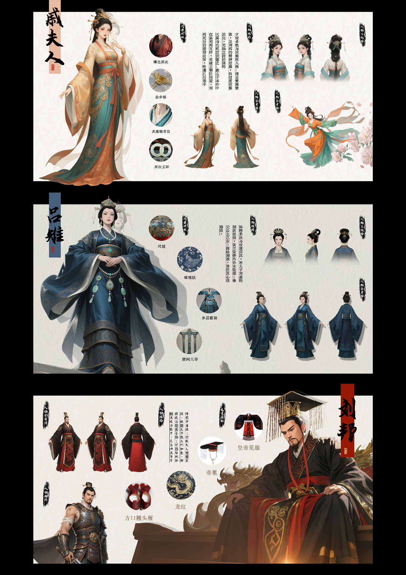 《戚夫人·未央残梦录》Game settings Character Design
